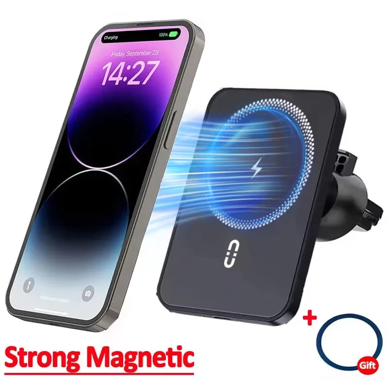 15W Magnetic Wireless Car Charger & Phone Holder