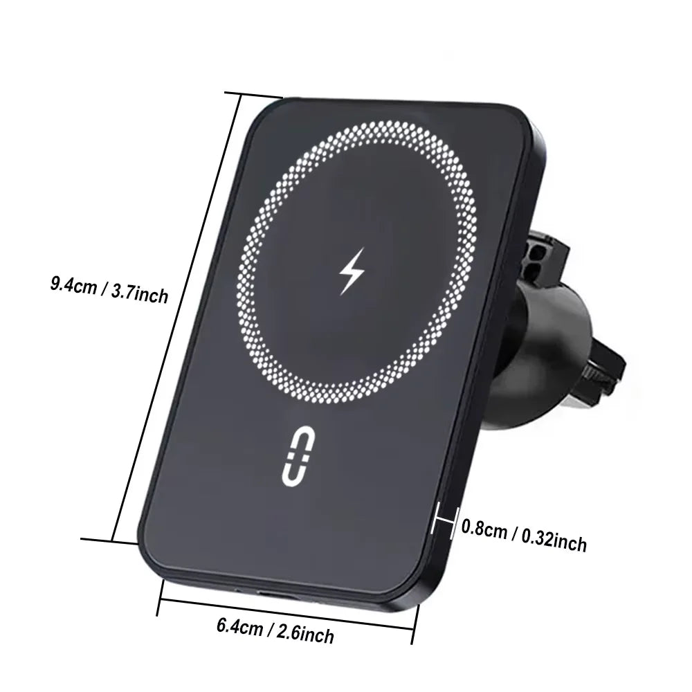 15W Magnetic Wireless Car Charger & Phone Holder